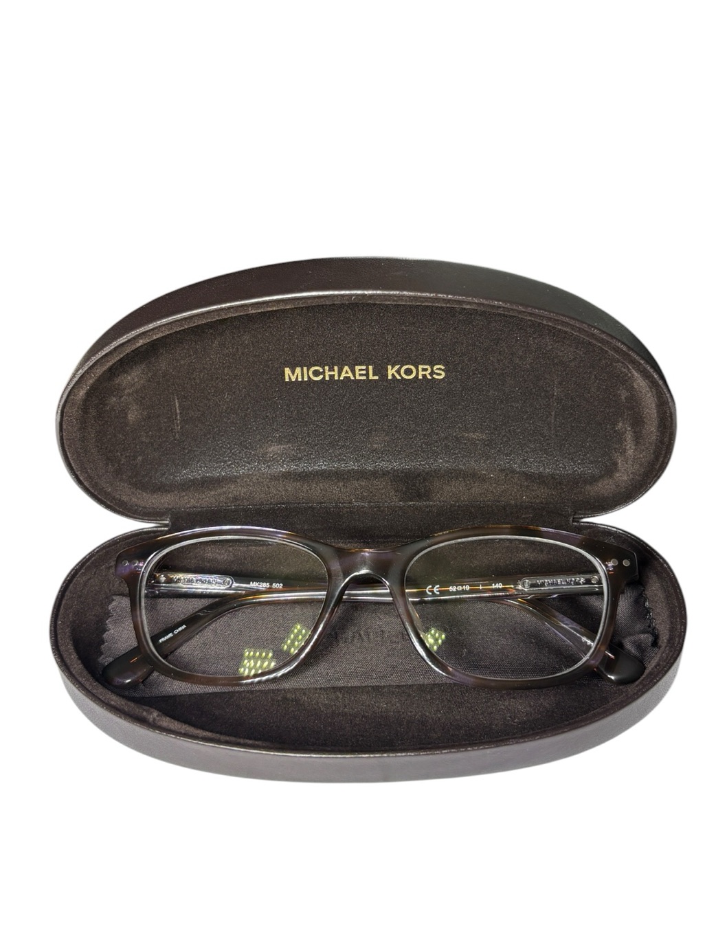 Michael Kors Mk285 502 Purple Brown Crystal Tortoise Eyeglasses Frame 52-19-140